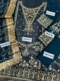 Styleloft.pk Asim Jofa Embroidered Chiffon 3-Piece Suit 3 piece