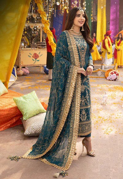 Styleloft.pk Asim Jofa Embroidered Chiffon 3-Piece Suit 3 piece