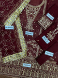 Styleloft.pk Asim Jofa Embroidered Chiffon 3-Piece Suit 3 piece