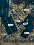 Styleloft.pk Asim Jofa Embroidered Chiffon 3-Piece Suit - Festive Collection 3 piece