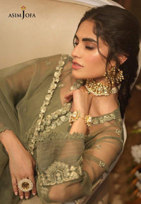 Styleloft.pk Asim Jofa Embroidered Organza Collection 2023 Unstitched 3 Piece Suit 3 PIECE