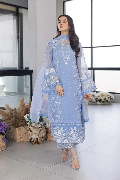 Styleloft.pk Azure Unstitched Embroidered Lawn 3Pc Suit 3 PIECE