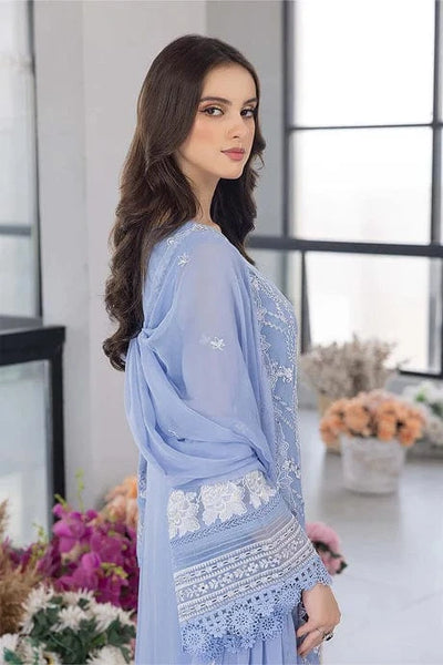 Styleloft.pk Azure Unstitched Embroidered Lawn 3Pc Suit 3 PIECE