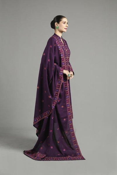 Styleloft.pk Bareeze Embroidered Dhanak Ladies 3-Piece Suit 3 PIECE