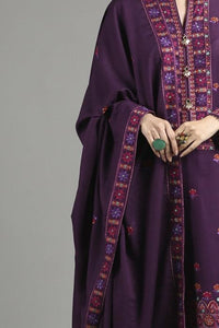 Styleloft.pk Bareeze Embroidered Dhanak Ladies 3-Piece Suit 3 PIECE