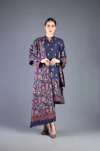 Styleloft.pk Bareeze Embroidered Dhanak Suit Unstitched 3 Piece - Luxury Collection 3 PIECE