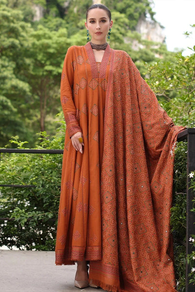 Styleloft.pk Bareeze Embroidered Dhanak Unstitched 3-Piece - Premium Winter Collection 3 PIECE