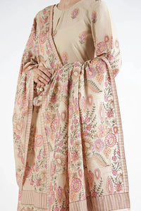 Styleloft.pk Bareeze Embroidered Dhanak Unstitched 3-Piece Suit With Heavy Embroidered Shawl 3 PIECE