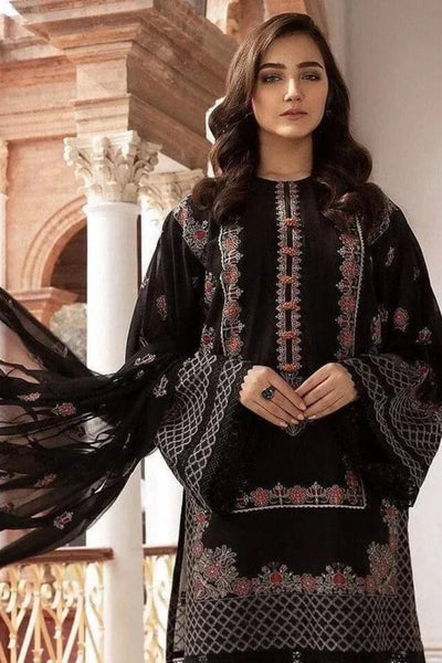 Styleloft.pk Bareeze Embroidered Linen Unstitched 3 Piece Suit 3 PIECE