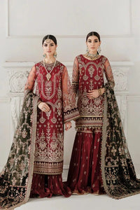 Styleloft.pk Baroque Embroidered Net Unstitched 3 Piece Suit 3 piece