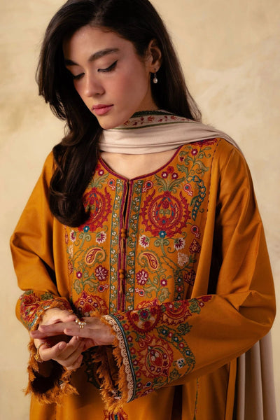Styleloft.pk Coco By Zara Shah Jahan Embroidered Dhanak Unstitched 3-Piece Suit 3 PIECE