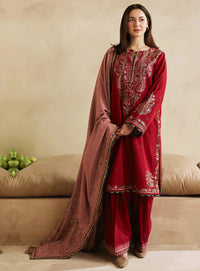 Styleloft.pk Coco By Zara Shah Jahan Embroidered Dhanak Unstitched 3-Piece Suit-Premium Winter Collection 3 PIECE
