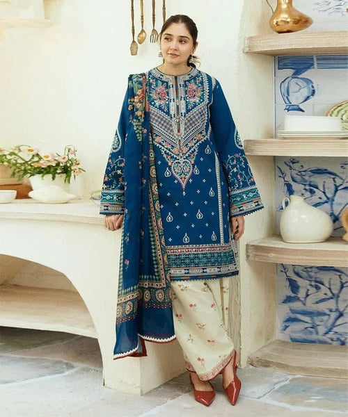 Styleloft.pk Coco By Zara Shah jahan Embroidered Lawn 3Pc Suit 3 PIECE