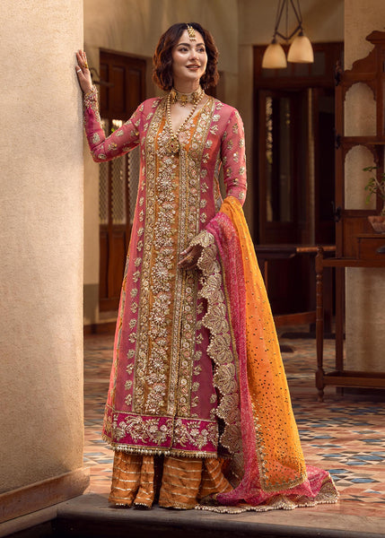 Styleloft.pk Crimson Mehndi Galore Chiffon Embroidered Dress 3 Piece Suit 3 piece