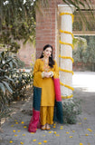 Styleloft.pk Dhanak 3PC Embroidered Dress With Embroidered Shawl 3 PIECE