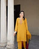 Styleloft.pk Dhanak 3PC Embroidered Dress With Embroidered Shawl 3 PIECE