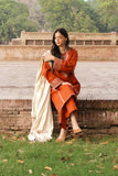 Styleloft.pk Dhanak 3PC Embroidered Dress With Embroidered Shawl 3 PIECE