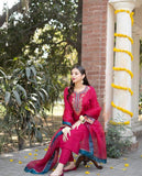 Styleloft.pk Dhanak 3PC Embroidered Dress With Embroidered Shawl 3 PIECE