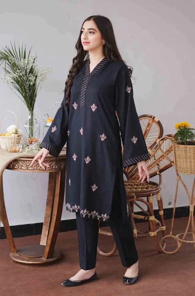 Styleloft.pk Dhanak 3PC Embroidered Dress With Embroidered Shawl SLB-295 3 PIECE