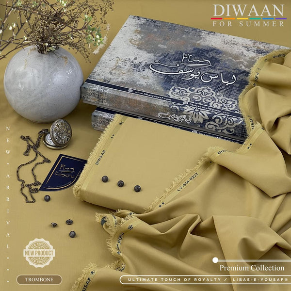 Styleloft.pk Diwaan By Libas-e-Yousuf Premium Wash n Wear Unstitched Suit for Men's 2 PIECE