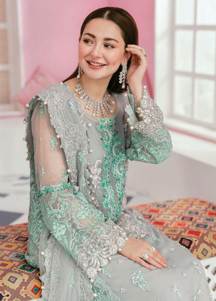 Styleloft.pk Elaf Embroidered Organza Suits Unstitched 3 Piece ECC-7 Princesa - Luxury Collection 3 PIECE