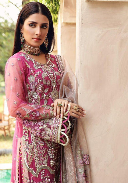Styleloft.pk Elaf Embroidered Organza Suits Unstitched 3 Piece EPC-05 Blossom - Luxury Collection 3 PIECE