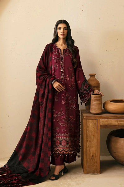 Styleloft.pk Ethnic Embroidered Dhanak Unstitched 3-Piece - Premium Winter Dhanak Fabric 3 PIECE