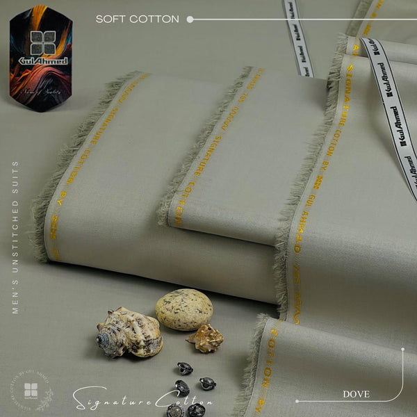 Styleloft.pk Gul Ahmad Signature Soft Cotton Unstitched Suit for Men's 2 PIECE