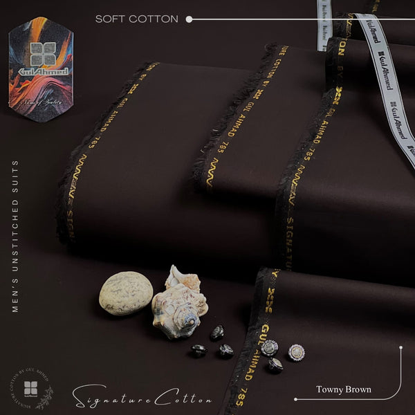 Styleloft.pk Gul Ahmad Signature Soft Cotton Unstitched Suit for Men's 2 PIECE