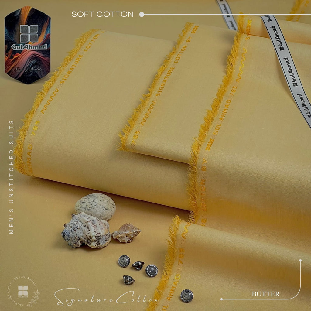 Gul Ahmad Signature Soft Cotton Unstitched Suit for Men's – STYLE LOFT