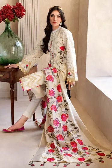 Styleloft.pk Gul Ahmed Embroidered Linen Unstitched 3 Piece Suit 3 PIECE