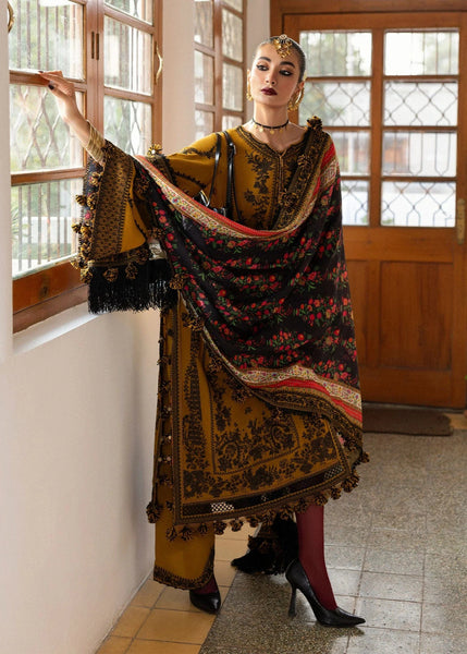 Styleloft.pk Hussain Rehar Embroidered Dhanak Unstitched 3-Piece - Saage 3 PIECE