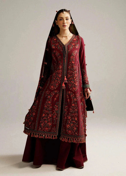 Styleloft.pk Hussain Rehar Embroidered Dhanak Unstitched Piece Suit - Luxury Collection 3 PIECE