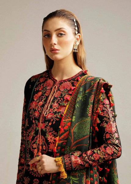 Styleloft.pk Hussain Rehar Embroidered Dhanak Unstitched Piece Suit - Luxury Collection 3 PIECE