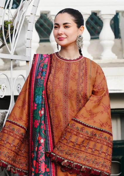 Styleloft.pk Hussain Rehar Embroidered Winter Unstitched 3 Piece Suit - Dhanak Collection 3 piece