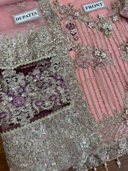 Styleloft.pk Imrozia Designer Gharara  Net 3-Piece Formal Wear 3 piece