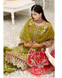 Styleloft.pk IMROZIA LUXURY UNSTITCHED 3-PIECE ORGANZA ENSEMBLE FOR WEDDING & PARTY WEAR" 3 PIECE