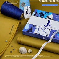 Styleloft.pk j. Silver Finished Hard Cotton Unstitched Suit for Men's 2 PIECE