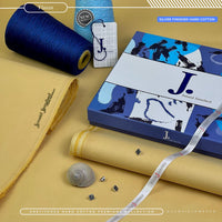 Styleloft.pk j. Silver Finished Hard Cotton Unstitched Suit for Men's 2 PIECE