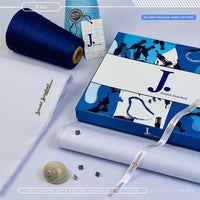 Styleloft.pk j. Silver Finished Hard Cotton Unstitched Suit for Men's 2 PIECE