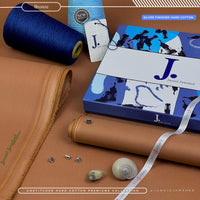 Styleloft.pk j. Silver Finished Hard Cotton Unstitched Suit for Men's 2 PIECE