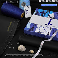 Styleloft.pk j. Silver Finished Hard Cotton Unstitched Suit for Men's 2 PIECE