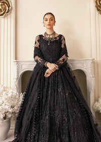 Styleloft.pk Luxury Black Net Maxi by Akbar Aslam – Embroidered Black Net Maxi 3 piece
