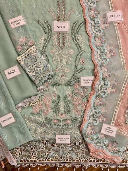 Styleloft.pk Maria B Embroidered Chiffon 3-Piece Suit – Luxury Unstitched Collection 3 piece