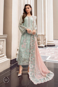 Styleloft.pk Maria B Embroidered Chiffon 3-Piece Suit – Luxury Unstitched Collection 3 piece