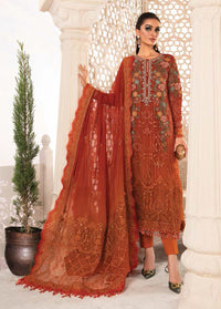 Styleloft.pk Maria B Embroidered Chiffon Suits Unstitched 3 Piece MB22CU D5 - Luxury Collection 3 PIECE