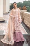 Styleloft.pk Maria B Embroidered Chiffon Suits Unstitched 3 Piece MPC-23-103 Lilac - Luxury Collection 3 PIECE