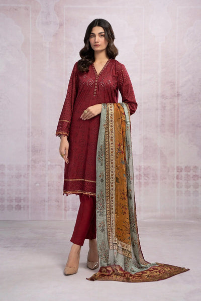 Styleloft.pk Maria B Embroidered Chikankari Suit Unstitched 3 Piece-DW-EF23-54