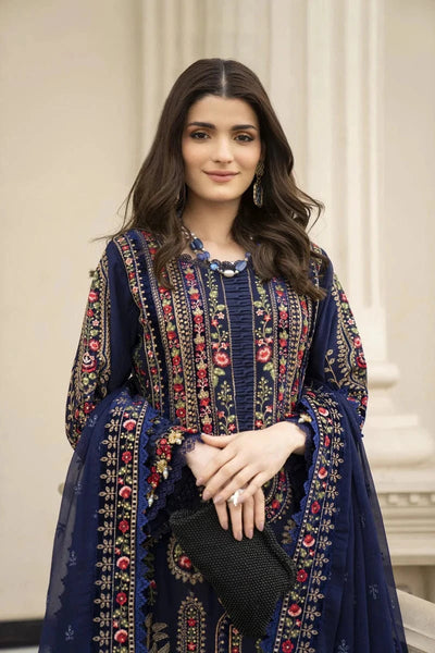 Styleloft.pk Maria B Embroidered Dhanak Suit Unstitched 3 Piece - Winter Collection 3 PIECE