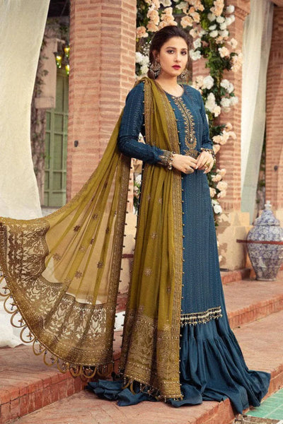 Styleloft.pk Maria B Embroidered Linen Unstitched 3 Piece Suit 3 PIECE